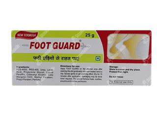 Foot Guard Ointment 25 Gm - Uses, Side Effects, Dosage, Price | Truemeds
