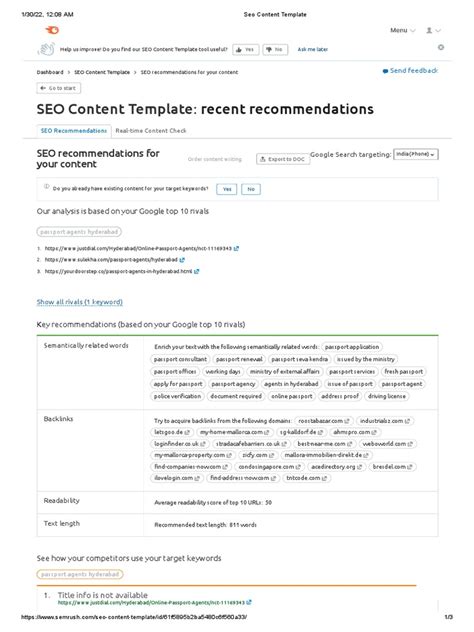 Image result for SEO Content Document Format