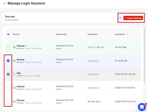 How to logout from the specific logged in device on web? - General - Swipe