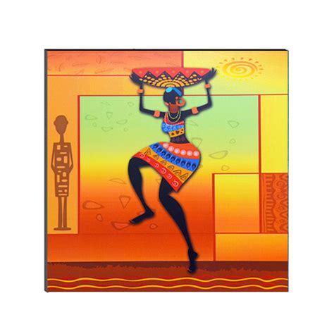 6MM MDF Dancing Tribal Woman Satin Matt Texture UV Art Painting ...