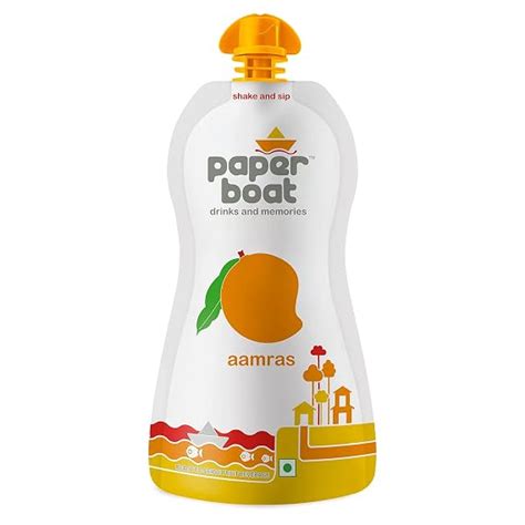 Paper Boat Aamras, Mango Fruit Juice, No Added Preservatives and ...