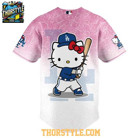 Los Angeles Dodgers Hello Kitty Night 2025 Be One Team Baseball Jersey ...