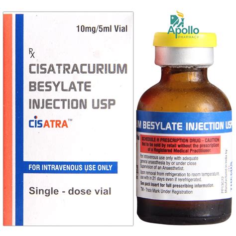 CISATRA 10MG/5ML INJECTION Price, Uses, Side Effects, Composition ...