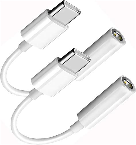 Amazon.com: MDZBG USB C to 3.5mm Female Headphone Jack Adapter 2 Pack ...