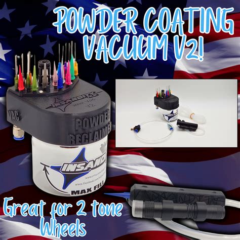 Pneumatic Micro Vacuum for Powder Coating - Easily Remove Powder! Two ...
