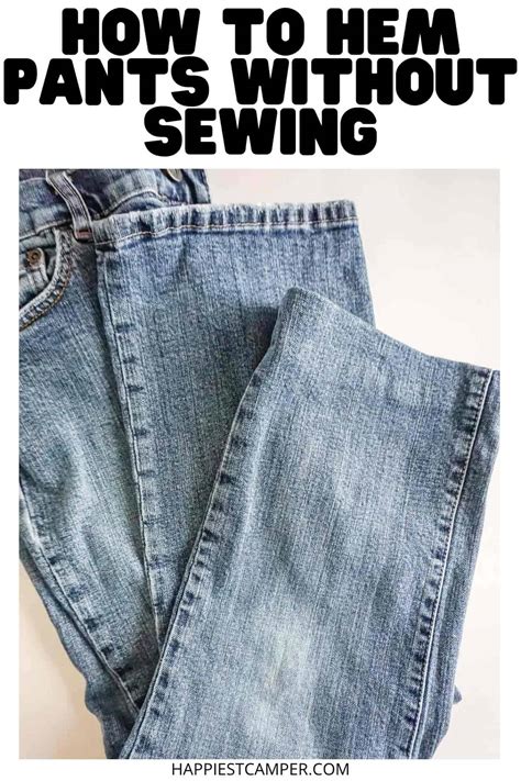 How To Hem Pants Without Sewing