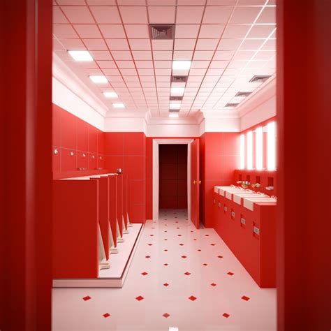 The Shining 1980 - Overlook Hotel - The Red Bathroom 3D - TurboSquid ...
