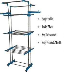 RAFTTAR Steel Floor Cloth Dryer Stand Jumbo-Easy To Assembled- Modular ...