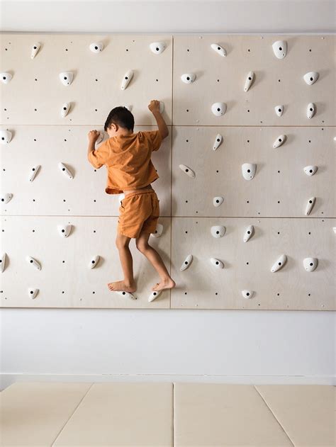 Indoor Rock Climbing Wall - 1ct, 23" X 46" Panel - Easy Installation - Kids Wall - Playroom ...