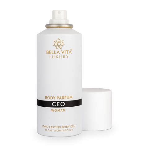 Buy Bella Vita Organic CEO Woman Body Parfum No Gas Deodorant | Premium ...