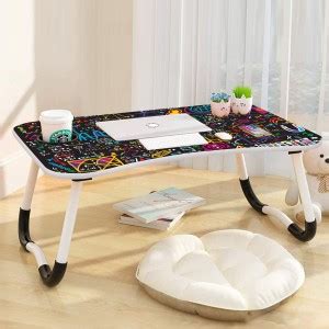 HF HARSH FASHION Portable Laptop Study Wooden Foldable Students Stand ...