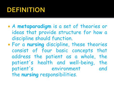 Metaparadigm of Nursing Theories | PPTX