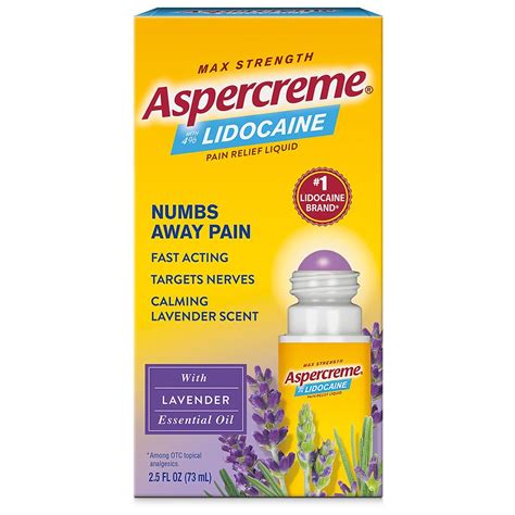 Aspercreme Lidocaine Roll-On Lavender | Walgreens
