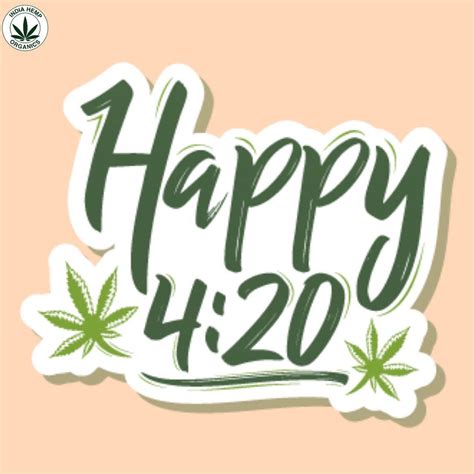 Number 420 hand drawn lettering with marijuana leaf. Symbol in cannabis ...