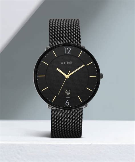 Titan 1849NM02 Neo Black & Gold Analog Watch - For Men - Buy Titan ...