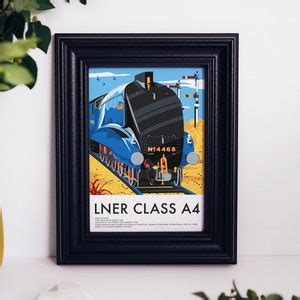 Buy LNER Class A4 Mallard Locomotive Train Print, Train Wall Art Online ...