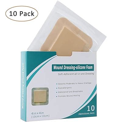 Silicone Foam Dressing 10 Pack | Ubuy India