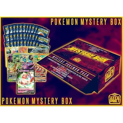 Buy The TCG Vault Pokémon Mystery Box 100 Cards, Guaranteed Vmax and 3 ...