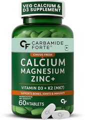 HEALTHKART Calcium Tablets for Men and Women with Vitamin D3 for ...