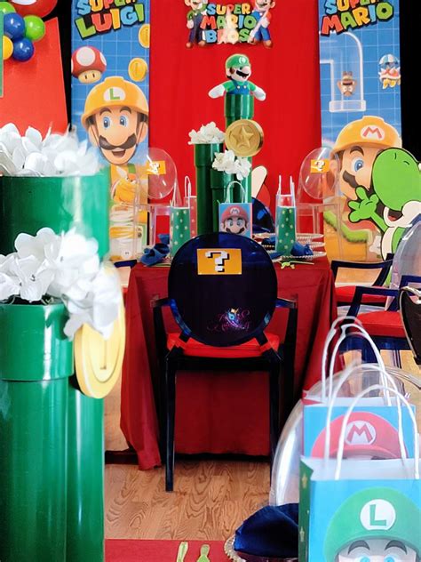 Super Mario Bros / Baby Shower "Super Mario & Luigi Twin Baby Shower" | Catch My Party
