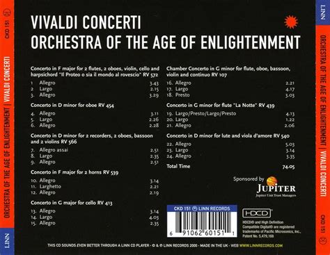 Orchestra of the Age of Enlightenment - Antonio Vivaldi: Concerti (2000 ...