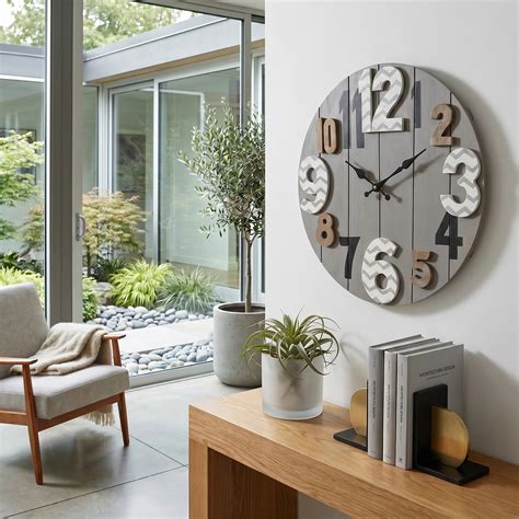Orologio con numeri grandi dal design moderno - Sterzilia | Mobili Rebecca