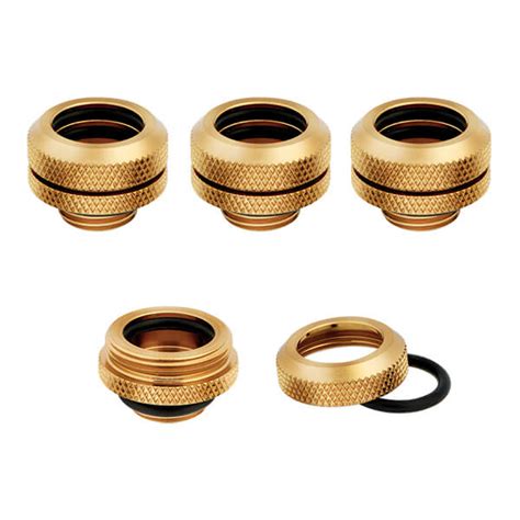 Buy CORSAIR X Series XF Hardline 14mm OD Fittings Four Pack (Gold)