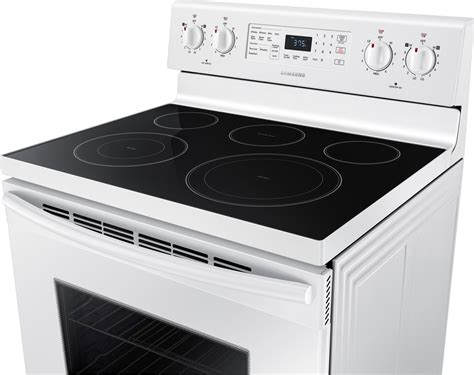 White Electric Range