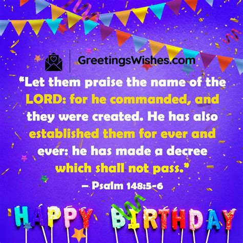 Bible Verses For Birthday Blessings & Wishes - Greetings Wishes