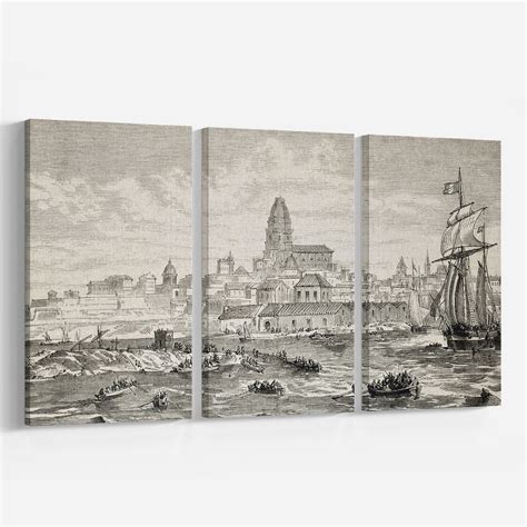 Nature and Tropical Island Wall Art Set of 3 Home Decor Painting ...