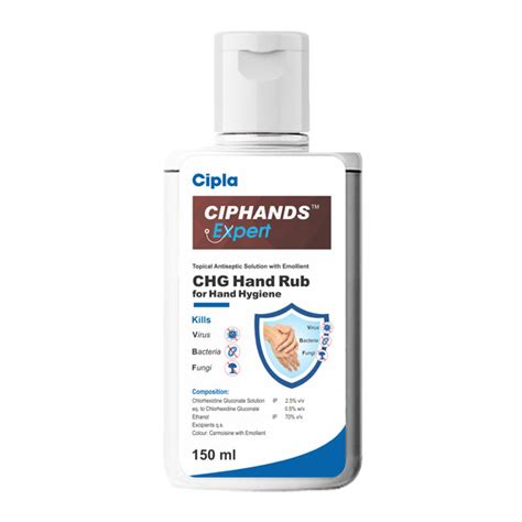 Ciphands Expert Antiseptic Chg Hand Rub Solu | Uses, Side Effects ...