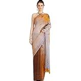 Satya Paul Women's Embroidered Cotton Saree With Blouse Piece ...