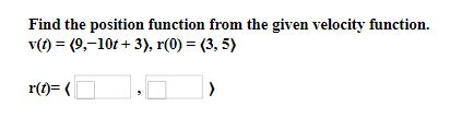 How to Find Position Function 的图像结果