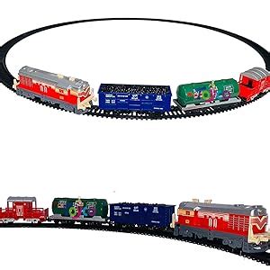 Buy Amisha Gift Gallery Battery Operated Cargo Train Track Toy Set with ...