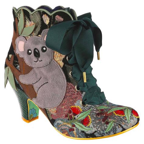 Koality Time IRREGULAR CHOICE Koala Floral Brocade Boots