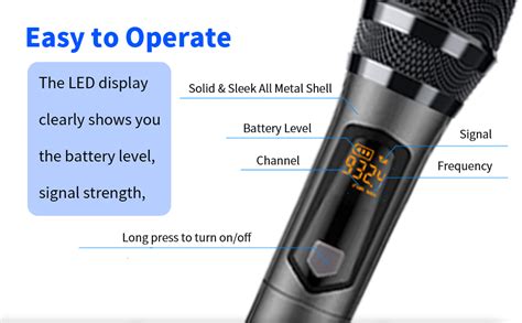 DEVICE OF URBAN INFOTECH UHF Wireless Microphone, Dual Wireless Mic ...