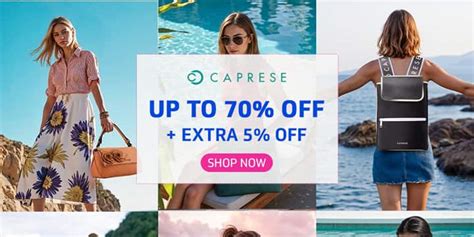 Caprese Coupon Codes: 80% + 5% OFF Discount February 2026