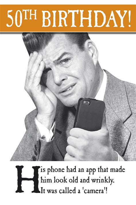 Buy 50th Birthday Card For Him, Funny 50th Birthday Card Men, Happy ...