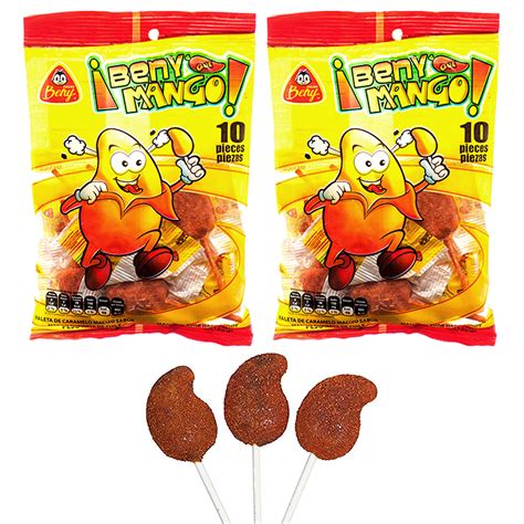 20 Pc Paletas Mango Chili Lollipops Mexican Pops Hard Candy Chile ...