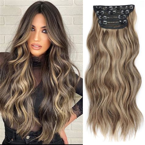 Amazon.com : Not Tangled 20 Inch Long Wavy Synthetic Hair Extensions ...