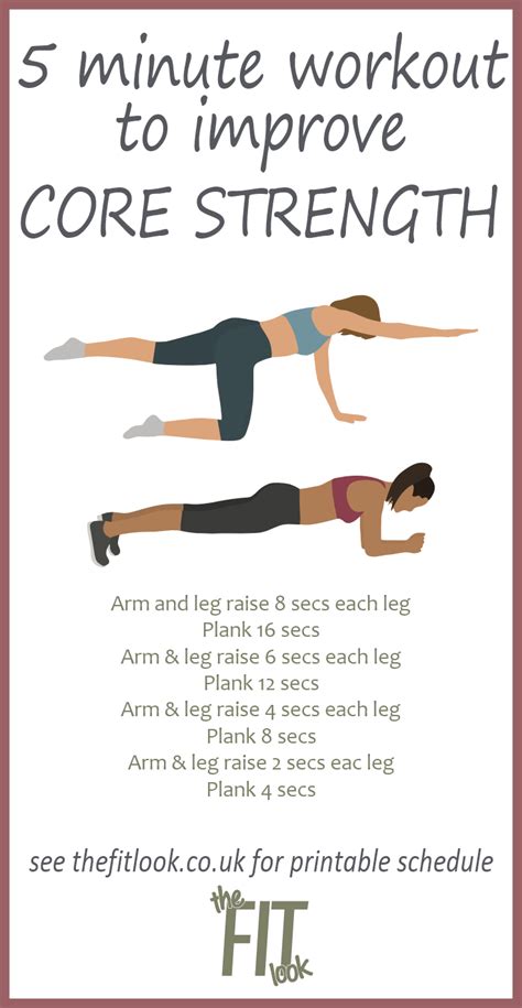 Printable Core Workout 的图像结果
