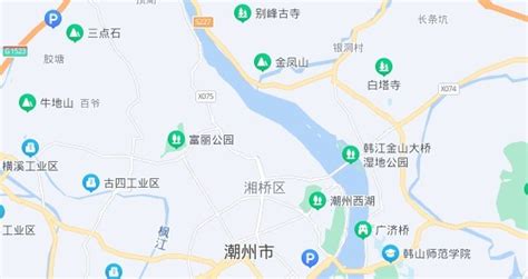 潮州市高清卫星地图