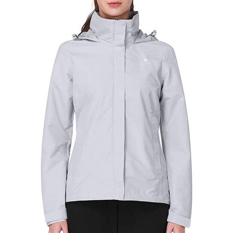 CAMEL CROWN Women Waterproof Rain Jacket Windbreaker Hooded Coat ...