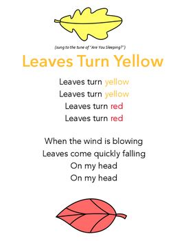 Fall Rhymes and Songs for Circle Time, Morning Meeting and Preschool