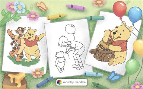 Winnie The Pooh Coloring Page Colored