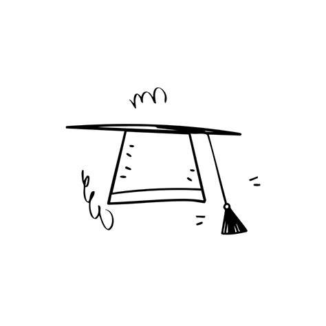 Free Outline Graduation Cap Clipart Template to Edit Online