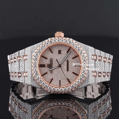 Classic Moissanite Diamond Iced Out Bust Down Automatic Watch For Men ...