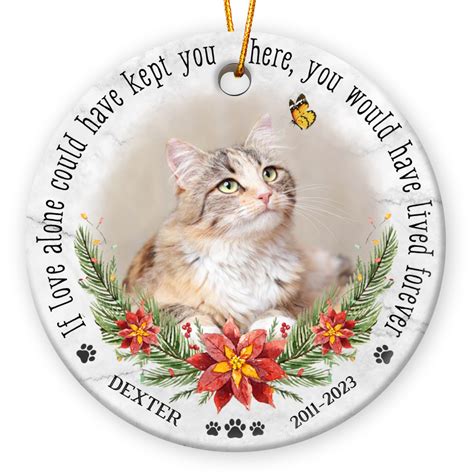 Cat Loss Gift Pet Memorial Ornament Personalized Ceramic Ornament ...