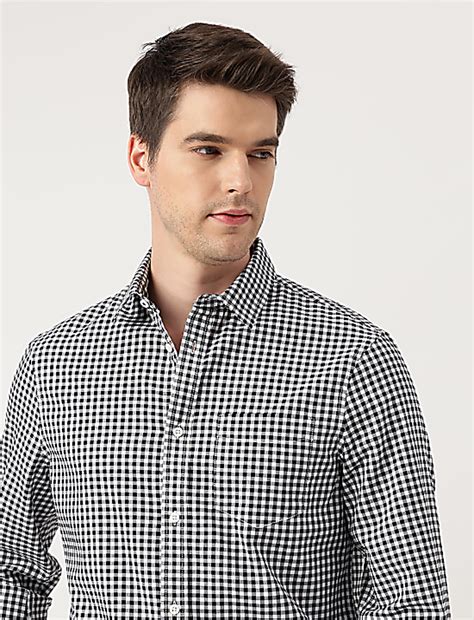 Buy Pure Cotton Checks Spread Collar Shirt at Marks & Spencer