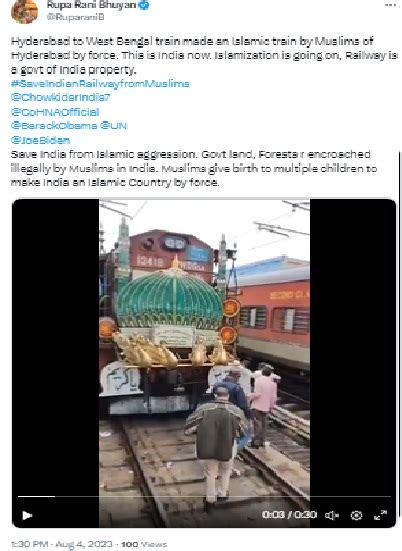 Fact Check: Video Of Special Pilgrimage Train From Hyderabad to ...